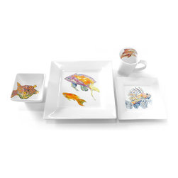 "Something Fishy" 4 piece place setting - Products