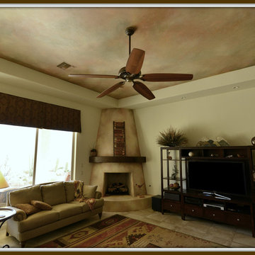 Beehive Fireplace and tray Ceiling