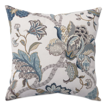 Finders Keepers Blue 18" Throw Pillow