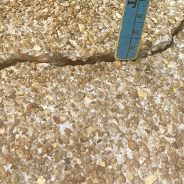 Concrete Leveling and Recoloring of Pool Surround
