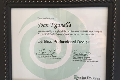 Hunter Douglas Certified Professional Dealer