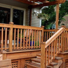 deck railing trellis