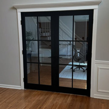 Lucia 2366 Matte Black - Double Doors