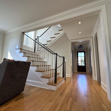 Project #142 | Transitional Staircase with Over-the-Post Balustrade