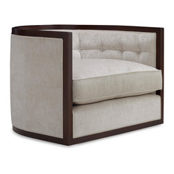 Archetype Round Tufted Swivel - Baker Furniture - Armchairs And Accent Chairs