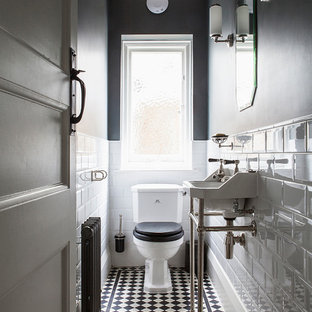 75 Beautiful Traditional Gray Powder Room Pictures Ideas