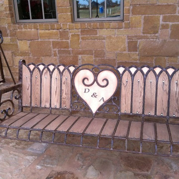 FRONT PORCH SWING WITH COPPER