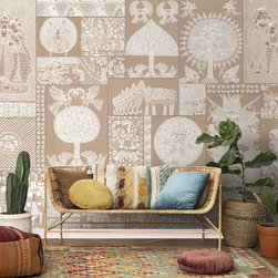 Geet Madhubani Wallpaper Clay Beige Color - Products