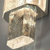 Modern Crystal LED Wall Lamp for Living Room, Bedroom, Dining Room, Dia3.9xh16.5", Warm Light