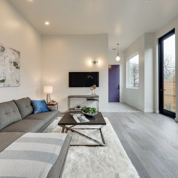 Austin Modern New Construction - Hand Scraped Alaska White Oak