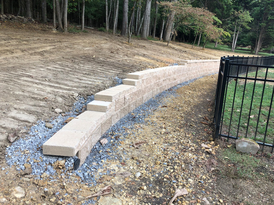 Baneberry Retaining wall
