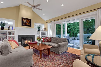 Inspiration for a timeless exterior home remodel in Seattle