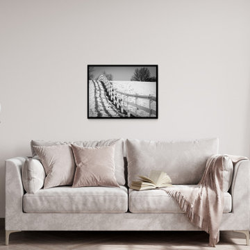 Endless Fences Rustic Farmhouse Style Wall Art Prints