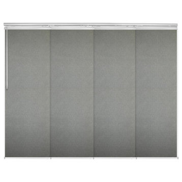 Lucienne 4-Panel Track Extendable Vertical Blinds 48-88"W