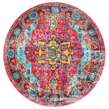 Nuloom Vintage Corbett Traditional Bohemian Area Rug, Fuchsia 4'