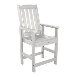 Highwood USA - Lehigh Counter-Height Armchair, White - Outdoor Bar Stools And Counter Stools