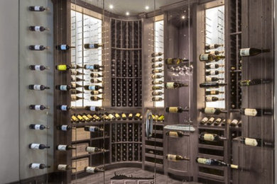 Design ideas for a modern wine cellar in Phoenix.