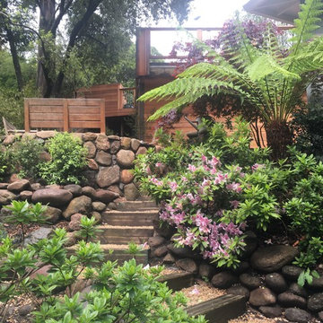 Mill Valley Entry and entertaining terrace