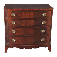 Bow Front Dressers Houzz Euroluxhome Chest Of Drawers Bow Front Dovetailed Dressers