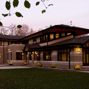 New Praire Style Residence - River Forest, IL - Rear
