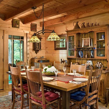 Custom home with Dov Loc log system in Tennessee