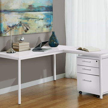 Parsons Edition 63" Writing Desk with Return | White - $579.36