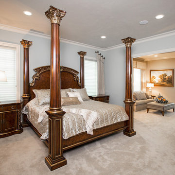 Master Bedroom with traditional poster bed