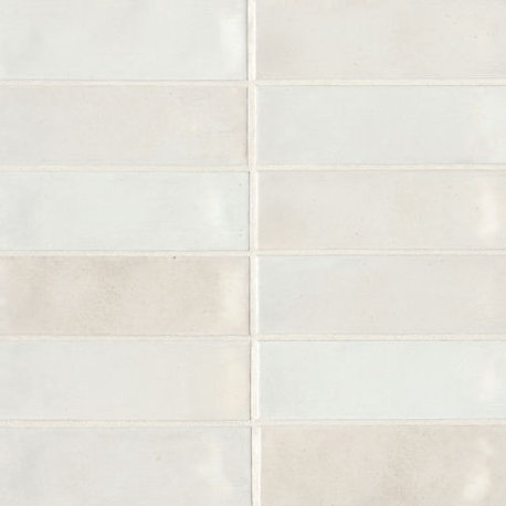 Celine 2" x 6" Glossy Porcelain Floor & Wall Tile, White (66-pack/5.33 sqft.)