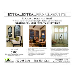 Window Shutters - Free estimates - Window Treatments