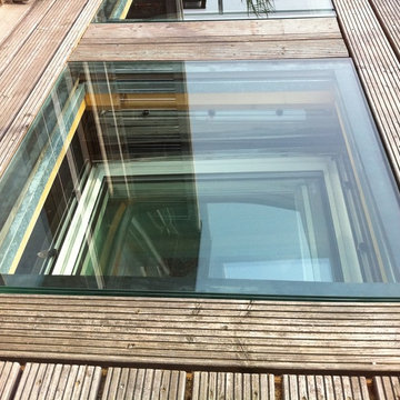 BEGEHBARES GLAS DER DACHTERRASSE