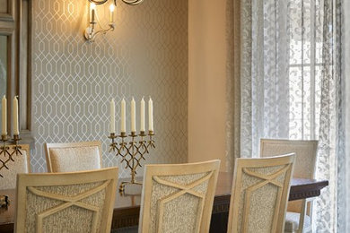 Dining room - traditional dining room idea in Austin