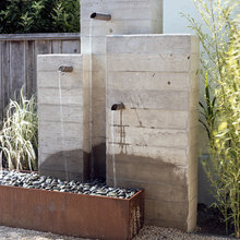 Board formed concrete