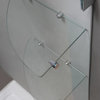 Aston Aquadica GS 32"x32"x72" Completely Frameless Square Shower, Stainless