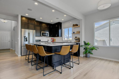 This is an example of a midcentury kitchen in Denver.