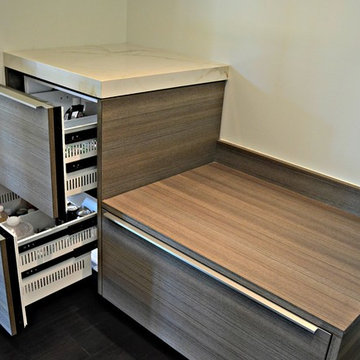 Muller Residence Entry Storage by Poggenpohl