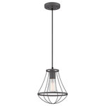 Lite Source - Lite Source Ferguson - One Light Pendant, Black Finish - Ferguson One Light Pendant Black *UL Approved: YES *Energy Star Qualified: n/a  *ADA Certified: n/a  *Number of Lights: Lamp: 1-*Wattage:75w E27 Vintage bulb(s) *Bulb Included:No *Bulb Type:E27 Vintage *Finish Type:Black
