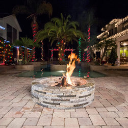 48" Round Granite Fire Pit - Fire Pits