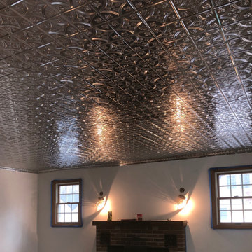 Smithtown, NY Living Room Tin Ceiling