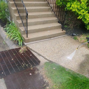 Pressure washing at Ft. Ben Harrison