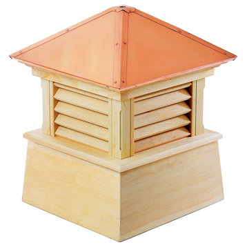 Manchester Wood Cupola With Copper Roof, 18"x22"