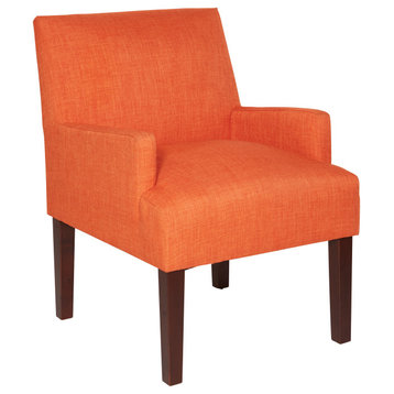 Main Street Guest Chair, Tangerine Fabric
