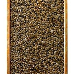 Large Waikiki Beach Pebble Wall Fountain - Indoor Fountains
