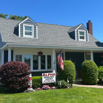 East Meadow Siding - Midnight Blue & Windows | Alpha Windows & Siding