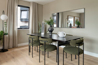 Inspiration for a contemporary dining room in London.