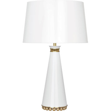 Pearl Table Lamp, Lily, Lily/Modern Brass