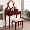 Modern Vanity Set, Wooden Frame & Storage Drawers for Beauty Supplies