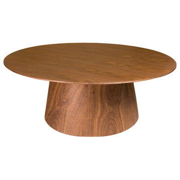 Wesley Round Coffee Table, Walnut
