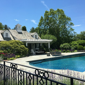 The pool house