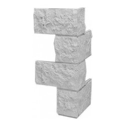 168-LARGE JERUSALEM BRICK CORNER 24"H X 12"W X 1 1/2"D - Wall Panels