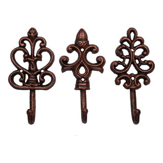 Cast Iron Decorative Wall Hooks - Contemporary - Wall Hooks - by